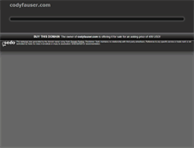 Tablet Screenshot of codyfauser.com